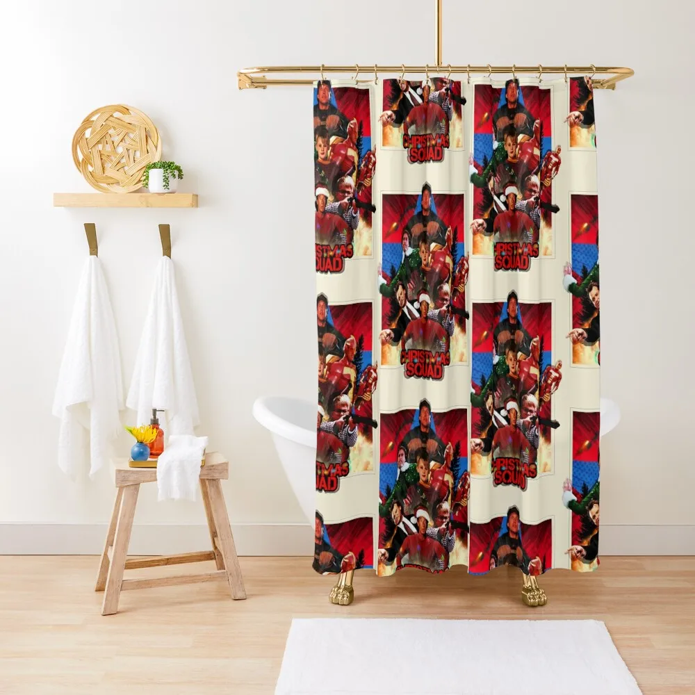 

The Christmas Squad Shower Curtain Cover Shower For Bathrooms Curtain