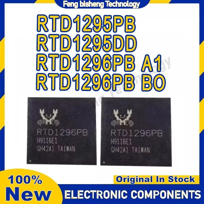 Neuer originaler RTD1295 RTD1296 RTD1295DD RTD1295PB RTD1296PB A1 Version BO Version LCD/Router-Chip auf Lager