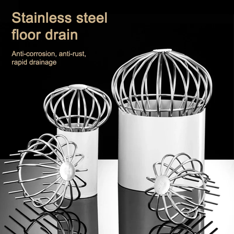 Stainless Steel Roof Drain Cover Anti-Blocking Drainage Ditch Mesh Balcony Floor Drain Roof Floor Drain Leaf Anti-blocking Cover