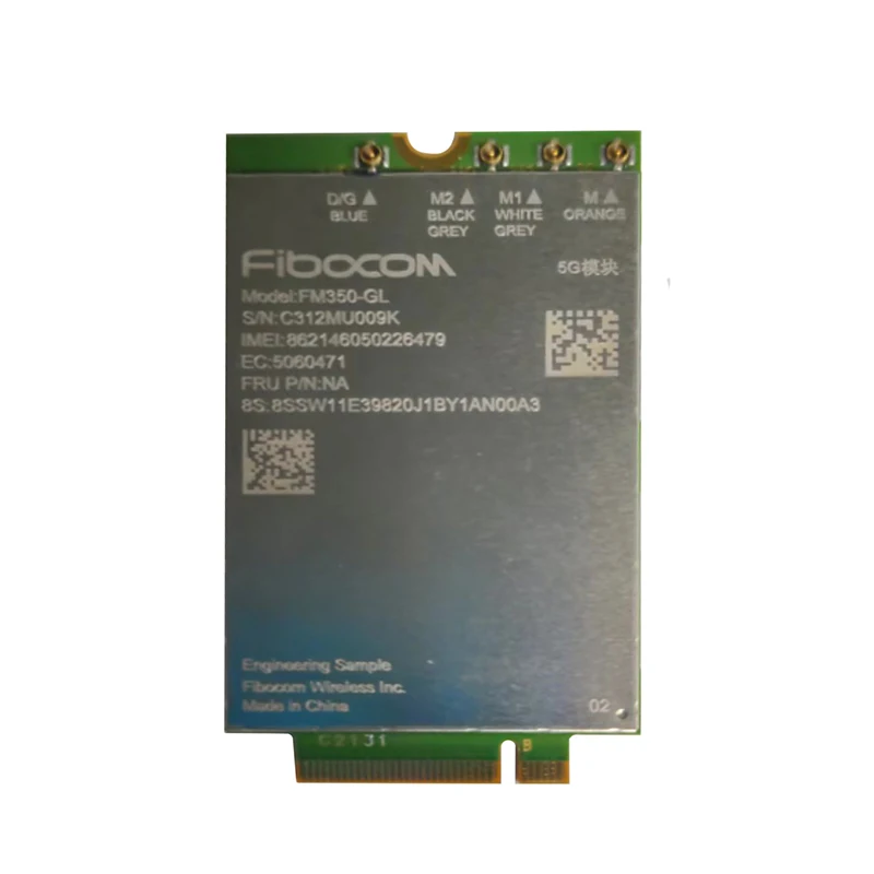 Fibocom FM350-GL 5W10V25832 5G M.2 โมดูลอะแดปเตอร์สําหรับ Thinkpad P1 Gen5 X13 Gen3 X1 คาร์บอน 10th โยคะ 7th แล็ปท็อป MTK T7000