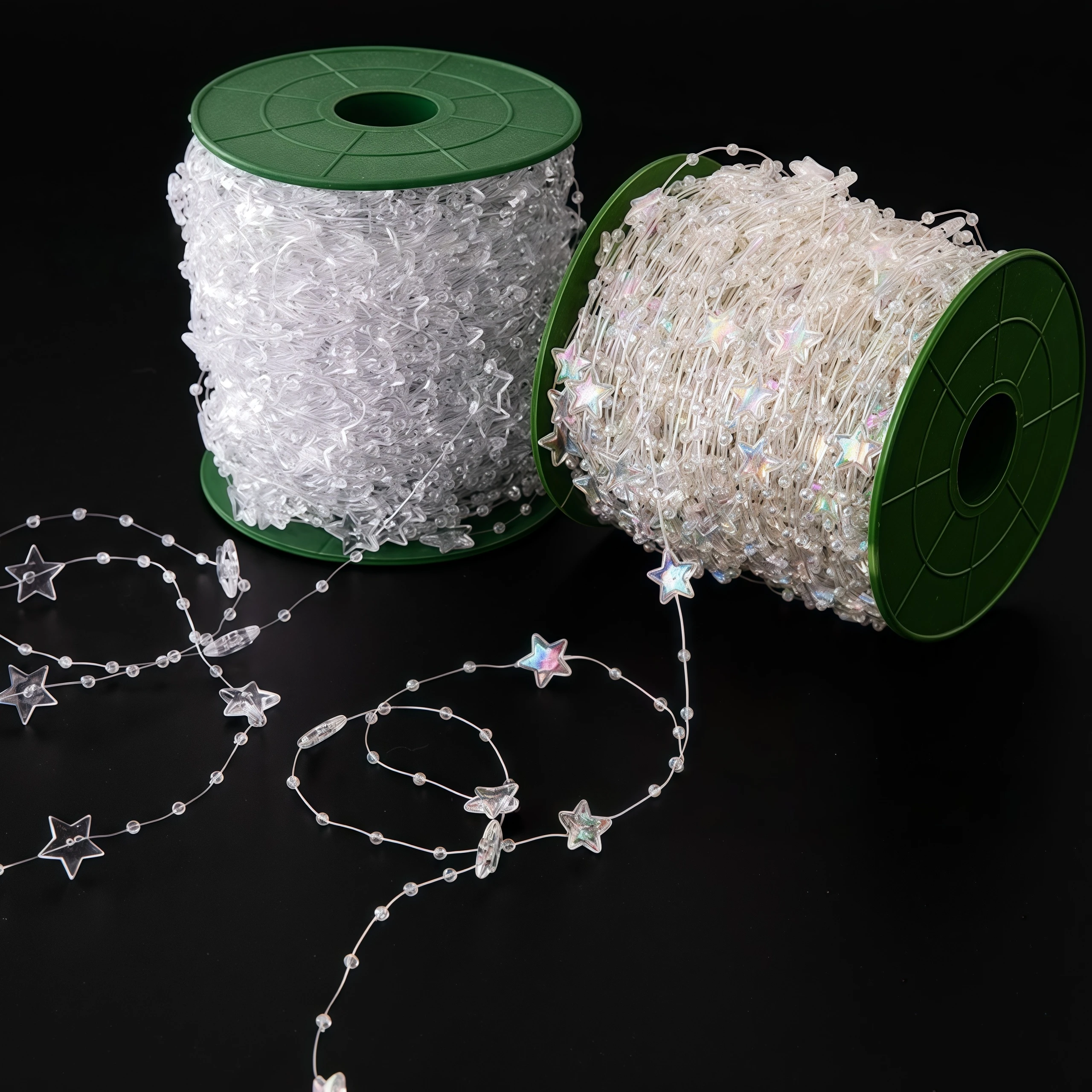 New Star Resin Electroplated Fishing Line Bead Chain DIY Christmas Handmade Jewelry Wedding decoration Making