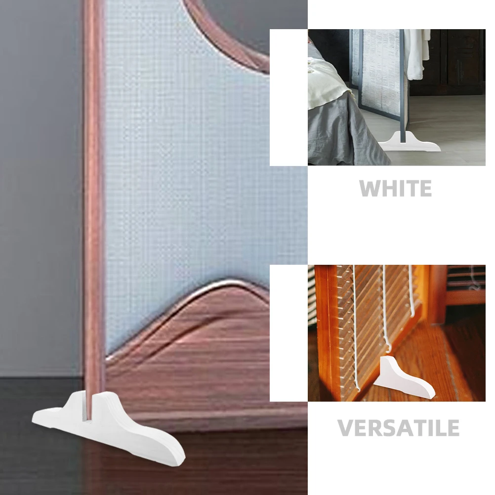 

4 Pcs Screen Base Partition Stabilizer Feet Wooden Room Divider Holder Stand for Office Home Stable Durability Setup