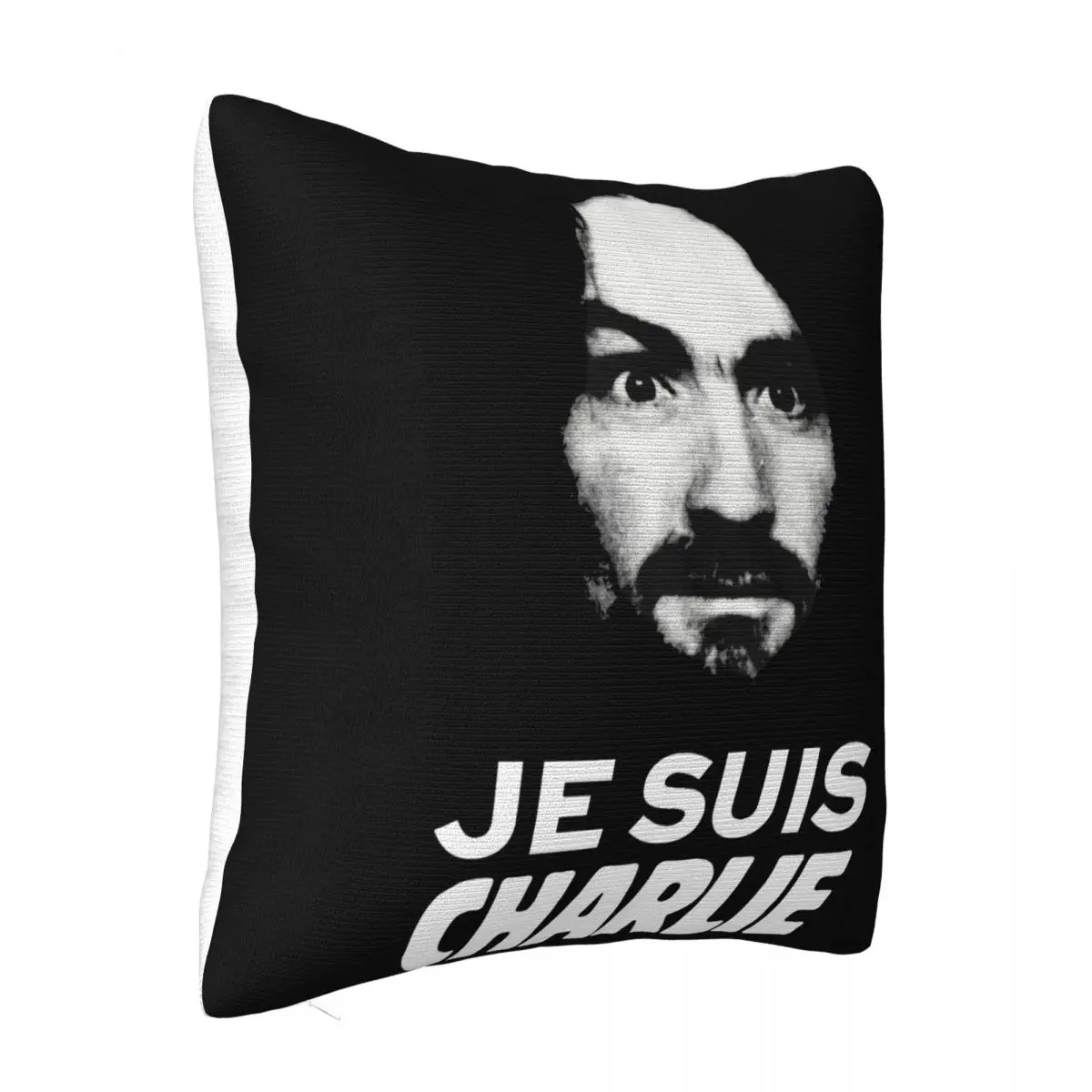 Je Suis Charlie Manson Black Customized Adults Homme Customiz Casual Fitness Designing Designing Comfortable Pillow Case