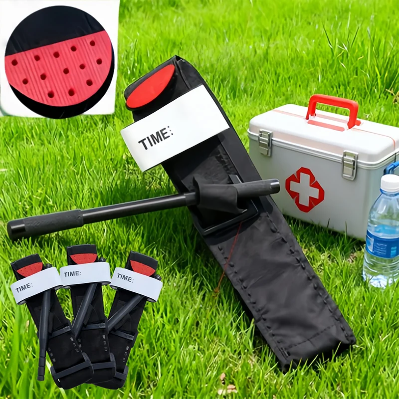 

Тактический медицинский жгут для исследования на открытом воздухе, боевое применение, красный наконечник, медицинский пояс для экстренной помощи