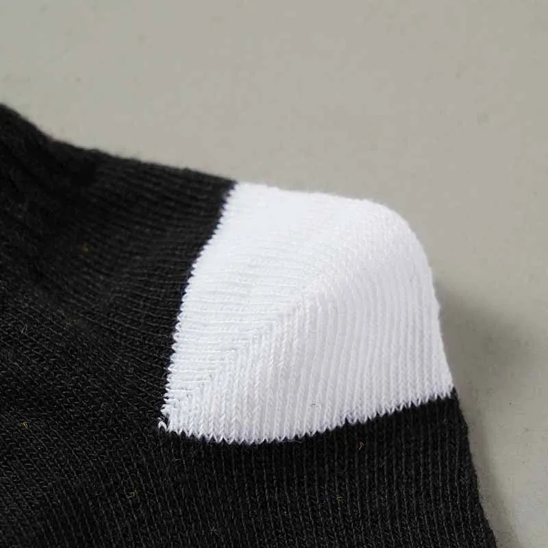 New Men\'s Ankle Cotton Socks Comfortable Fashion Funny Letter Print Sports Casual Short Low Tube Breathable Socks