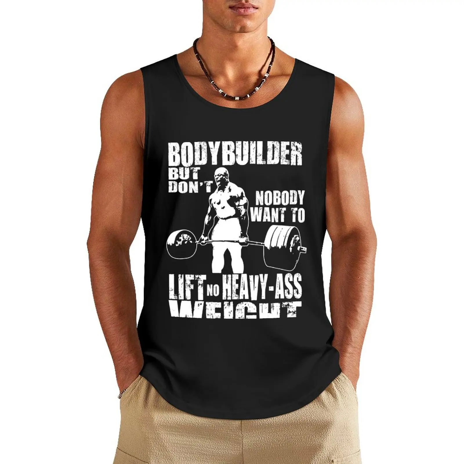 

Everybody Wants To Be A Bodybuilder (Ronnie Coleman Deadlift) Tank Top quick-drying t-shirt men clothings training weight vest