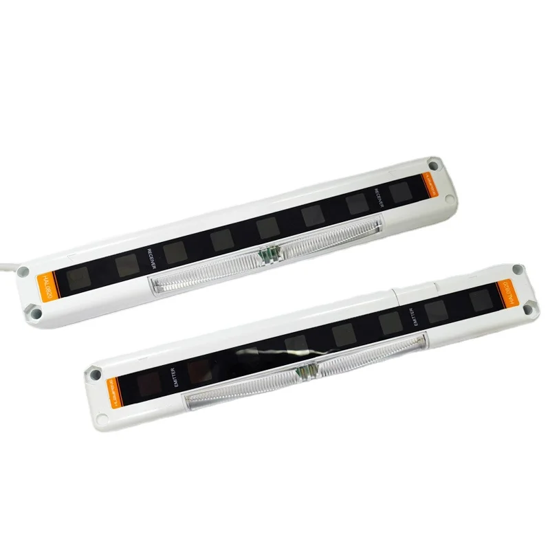 DC12 ~ 24 V, 12 optische Achsen, 4 m Erkennungsabstand, NPN-Sicherheitsbereichssensor, ultradünner Abstand, 20 mm Flächensensor