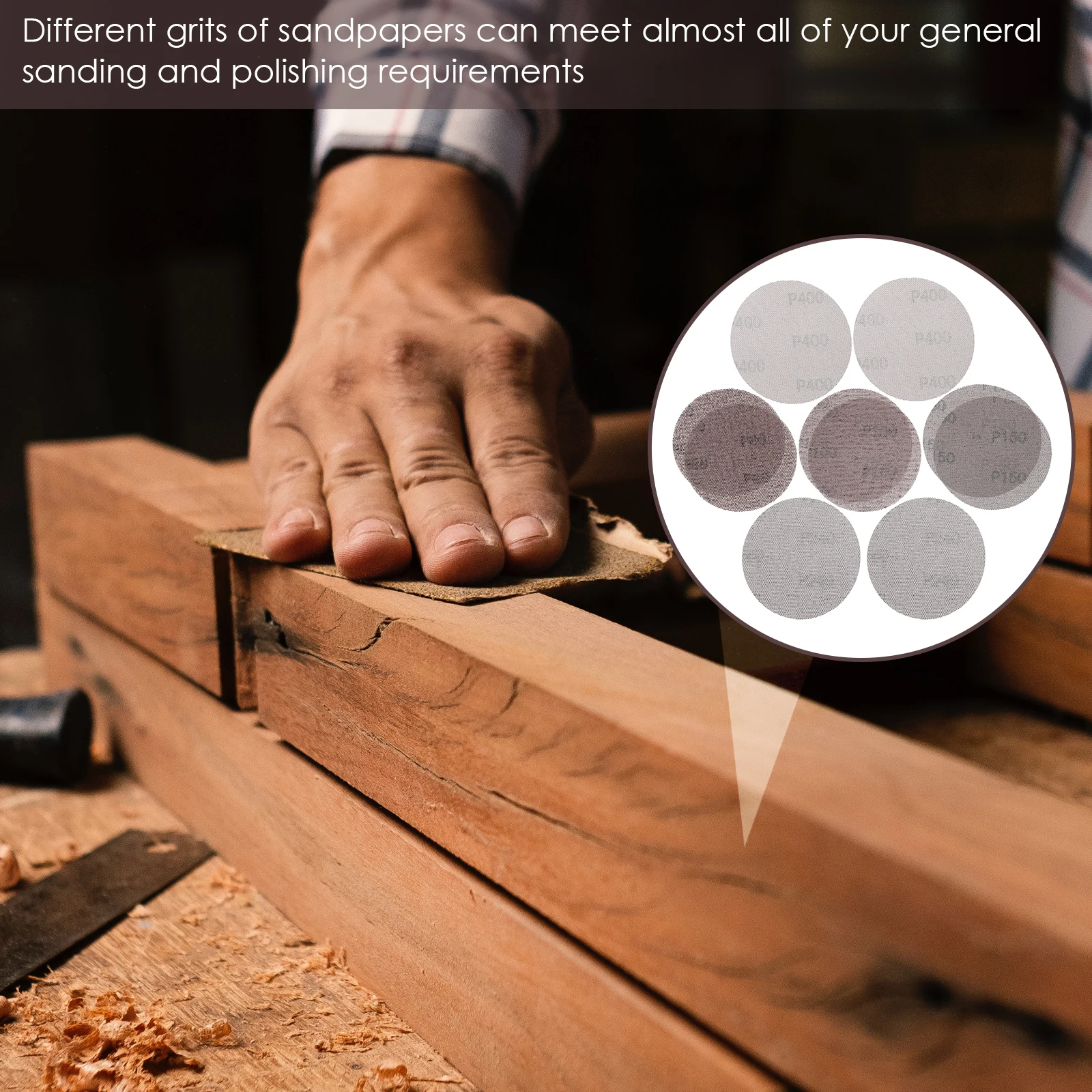 

40pcs Dust S paper for Woodworking Furniture Polishing Dry Mesh Sheets PES Pad Furniture S Pad Long Lasting
