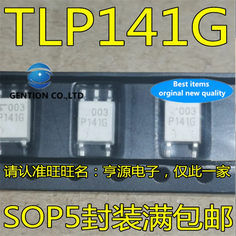10Pcs TLP141 TLP141G P141G SOP-5 Optocoupler SMT isolation chip in stock  100% new and original