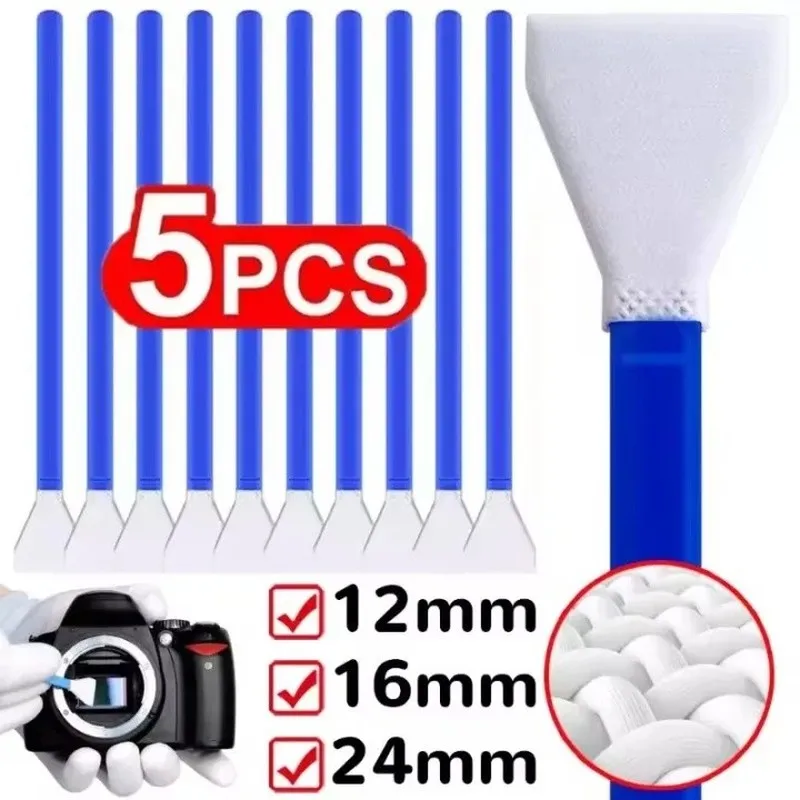 Ready Stock 5pcs Universal Camera Sensor Cleaning Swab Kit for Digital Camera's CCD or CMOS Sensor for Full-Frame APS-C M4/3