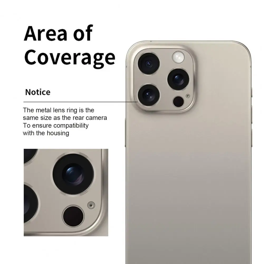 Effective Lens Alloy Metal Lens Protective Case for Iphone 15pro/15pro Max Anti drop Anti scratch Phone for Iphone
