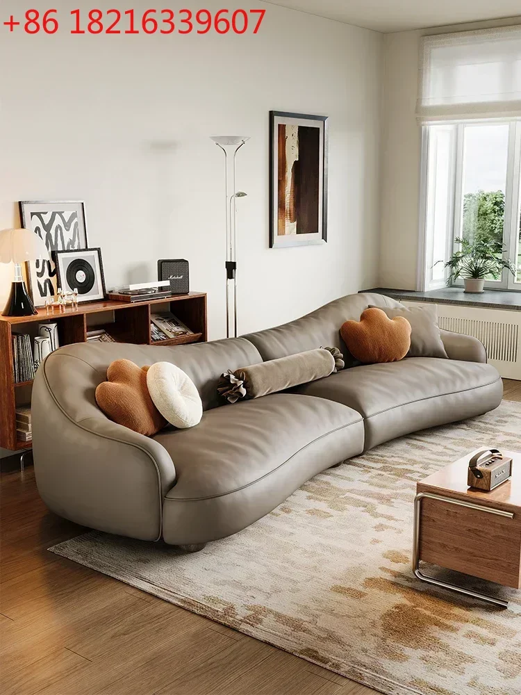 

TAO Simple First Layer Advanced Gray Curved Living Room Small Apartment