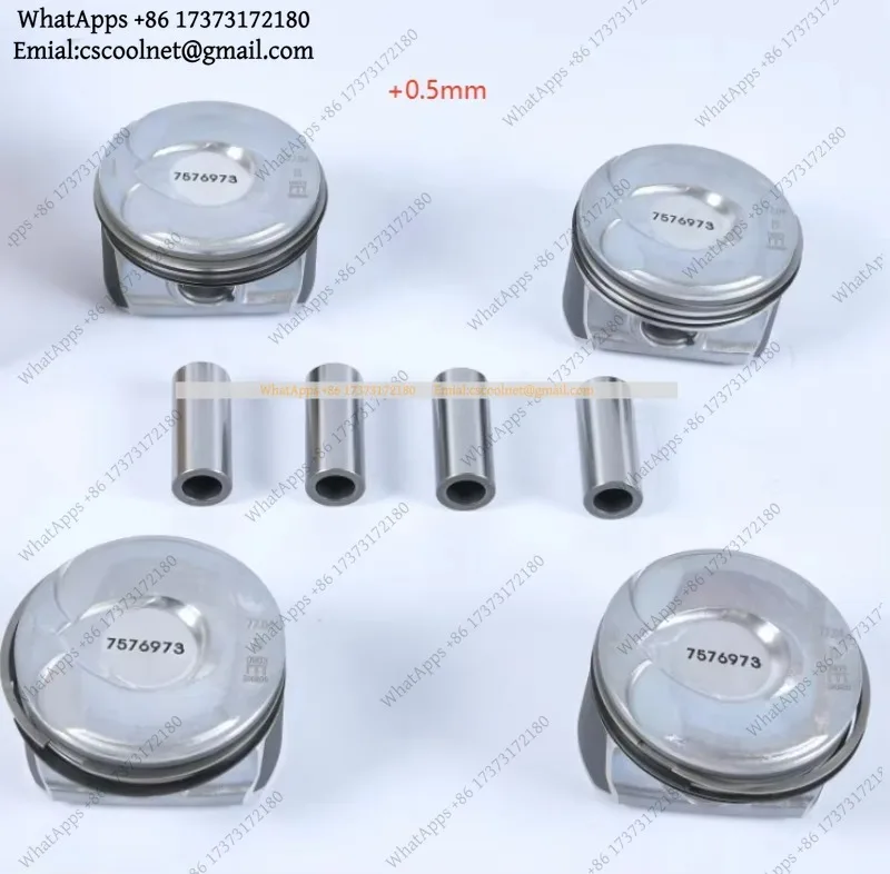 JS01 4pcs N14B16A N14B16C Engine +0.5mm Piston & Ring Set 11257566019 11257540609 11257566479 For 06-16 N14 TURBO Cooper
