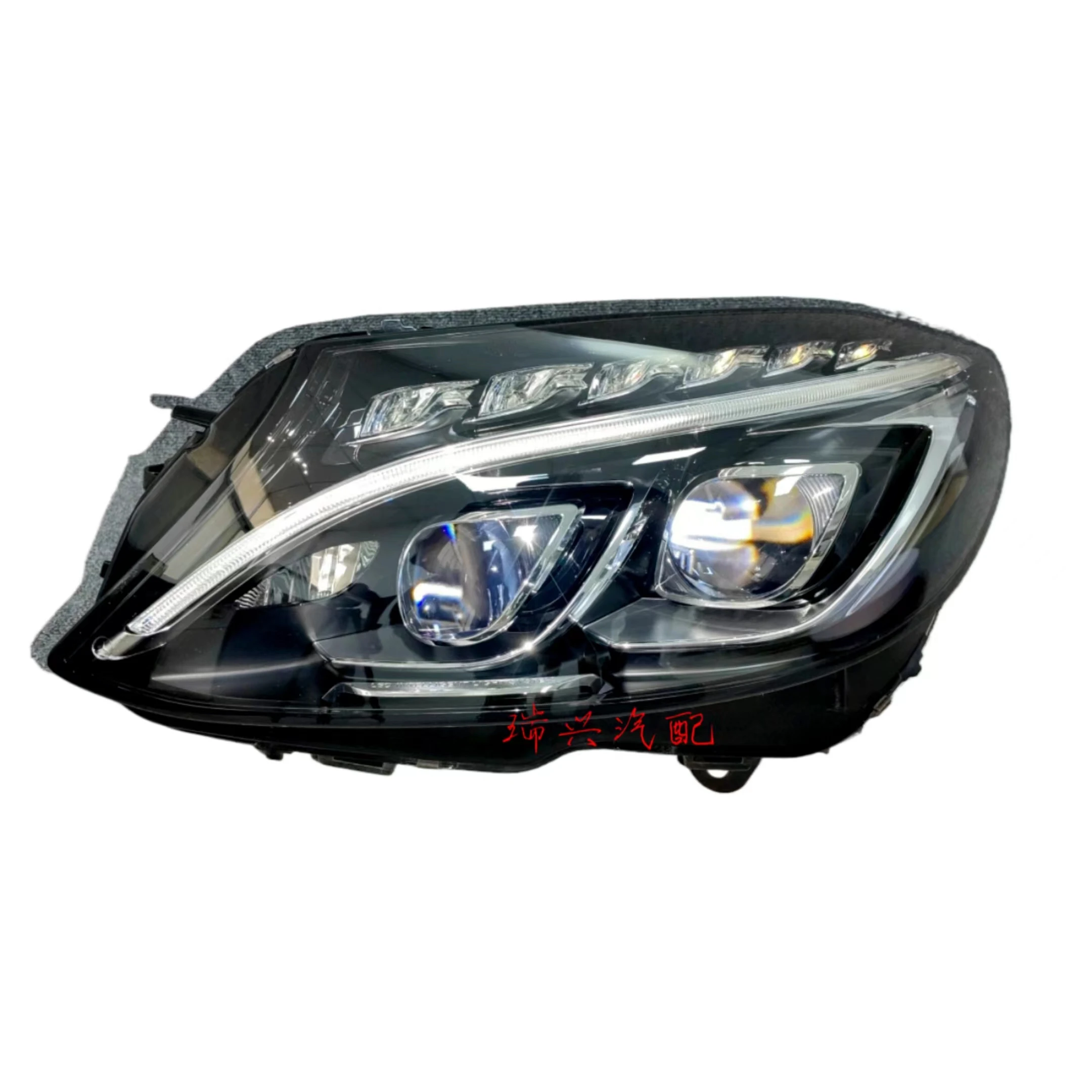 Hot Selling W205 Double Lens Original LED Headlight Upgrade for Mercedes Benz C180 C200 C300 C63 C Class Coupe Model 15-18