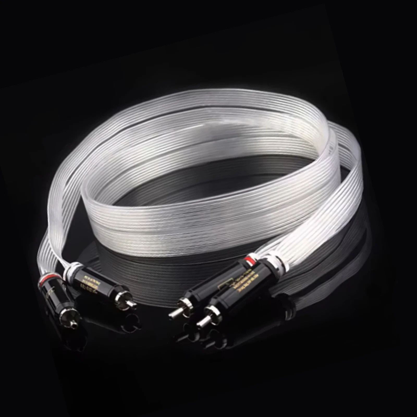 HiFi Valhalla Rca Cable Nordost Audiophile 7N OCC Silver Plated Audio Signal Cable WBT0102 2RCA Plug for Amplifier DAC Soudbox