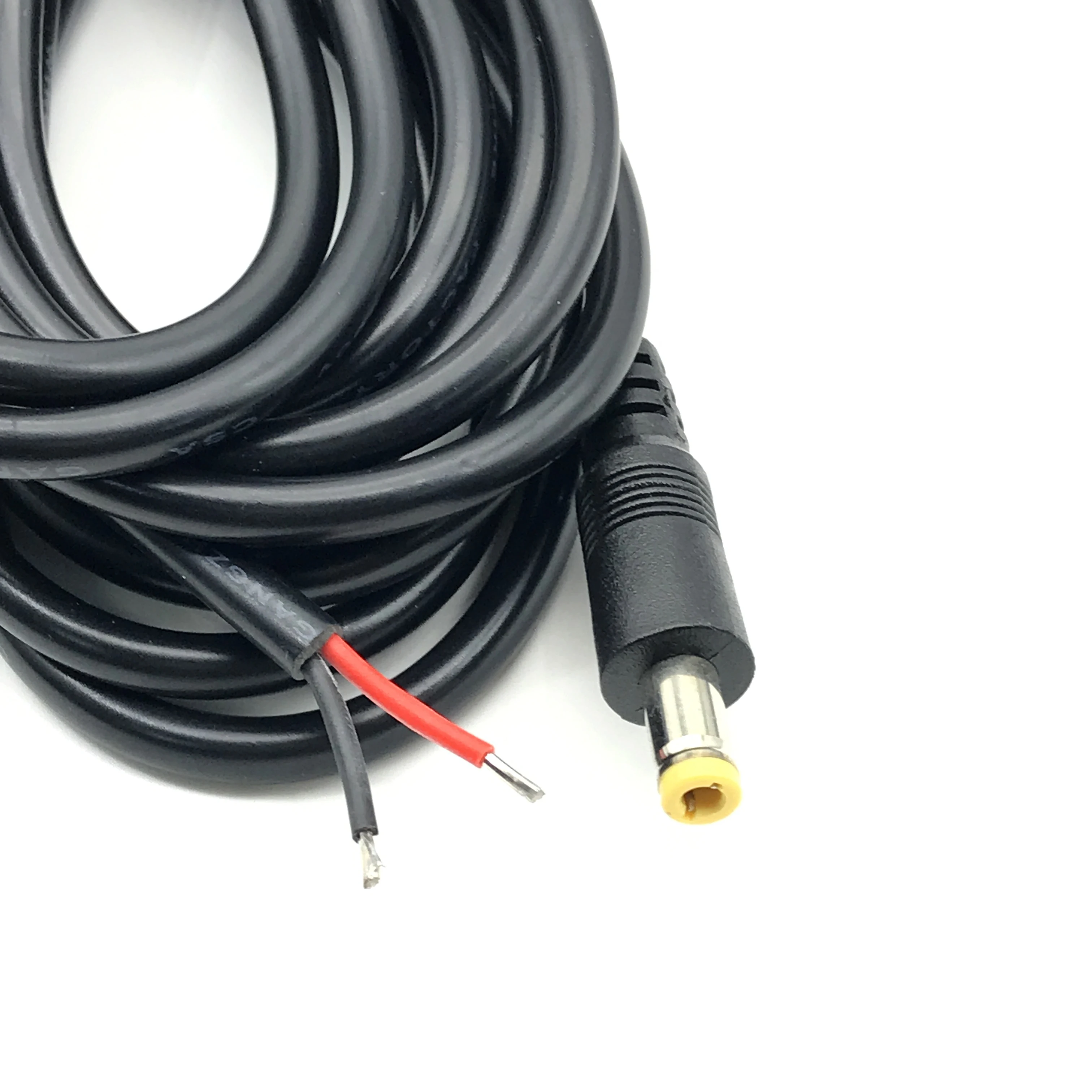 Końcówka DC wtyczka zasilania łącze typu Jack 5.5*2.1mm 2.5MM męski kabel kabel wtyczka zasilania złącze męskie kabel 18AWG całkowicie miedziany dla CCTV — zdjęcie produktu 4