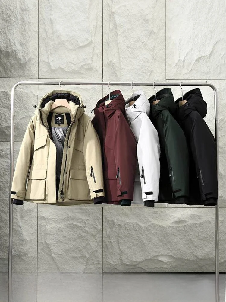 

Women's Thiened Goose down Jaet Hooded 90% down Windproof Waterproof Winter Coat Trendy Fem Faion Outerwear
