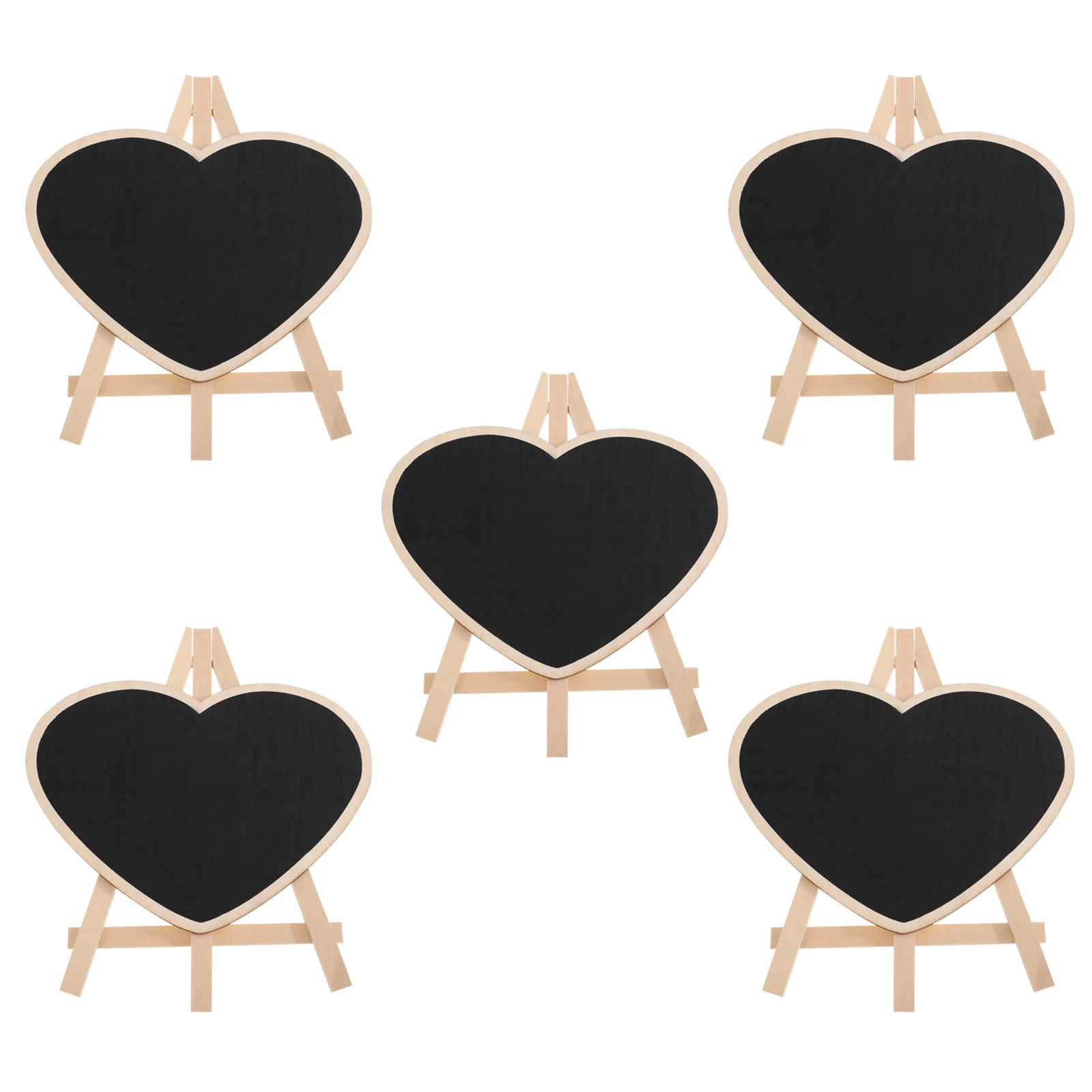 

Mini Blackboard Pcs Small Chalkboard Signs Reusable Memo Board Blackboard Ornament Erasable Stand for Home Party Wedding Decor