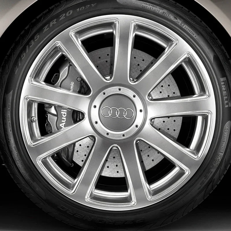 4pcs 146mm Gray Black Car Rim Cover Wheel Center Hub Caps 8D0601165K For Audi TT A2 A3 A4 A8 S6 Q5 Q7 RS6 Car logo Accessories