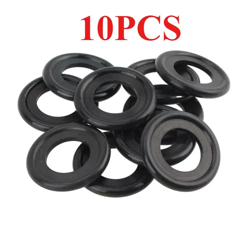 10pcs Rubber Engine Oil Drain Plug Gasket Fit M12M14 Screw Sealing Shim Wear Automotive Seal Up Ring Accessories Oil Pan Gaskets