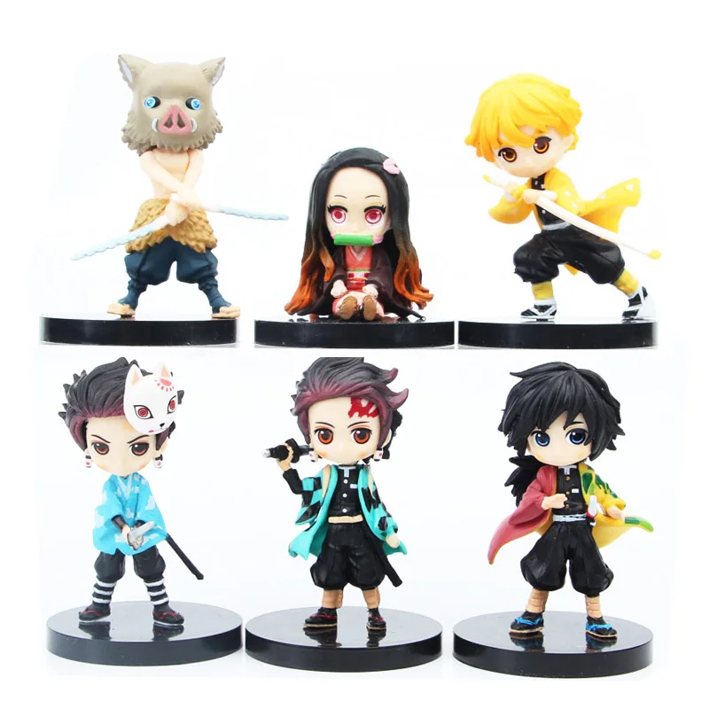 Figura de Anime Demon Slayer Kimetsu No Yaiba figura de juguete Q Posket Kamado Tanjirou Kamado Nezuko juguetes para niños