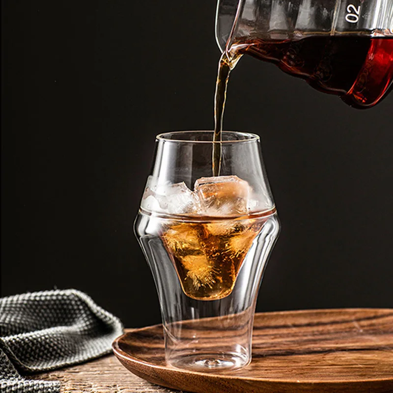 YWDL Neuer Kreativer Doppelwandiger Glasbecher Espresso-Kaffeetasse Verbrühungssicherer Milch-Party-Brandy-Wein-Teetasse 120/250/335ml – Detail 12