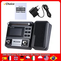 MOOER-procesador de efectos múltiples GE100 para guitarra, Pedal de efectos con grabación en bucle (180 segundos), ajuste de ritmo Tap Tempo, escala