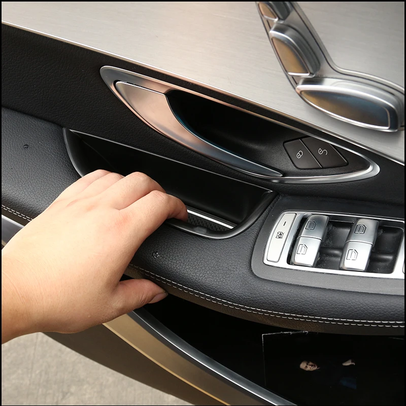 For Mercedes Benz C-Class W204 W205 W206 2008-2024 front rear door storage organizer box Car Door Tray Organizer Accessories view 2