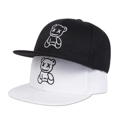 Children XX Little Bear Embroidery Baseball Caps Hip-hop Hats Spring and Summer Outdoor Adjustable Casual Hats Boy Girl Trave