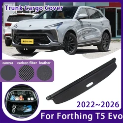 Car Trunk Curtain For DFSK Forthing T5 Evo Forthing 5 Friday EV 2022~2026 Retractable Storage Rack Partition Covers Accessories