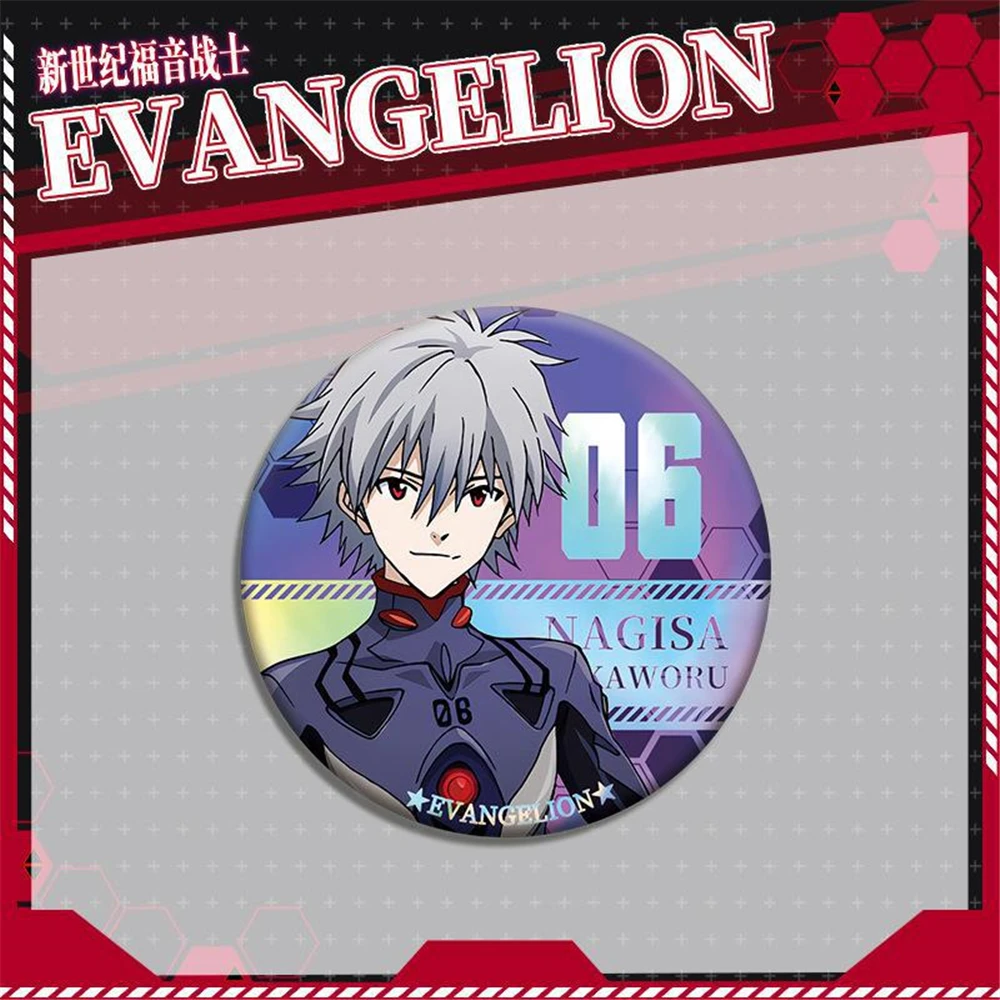 Аниме NEON GENESIS Century EVANGELION EVA Ayanami Rei Ikari Shinji Косплей Костюм Значок Булавка SPTE Жесть Брошь Аксессуары