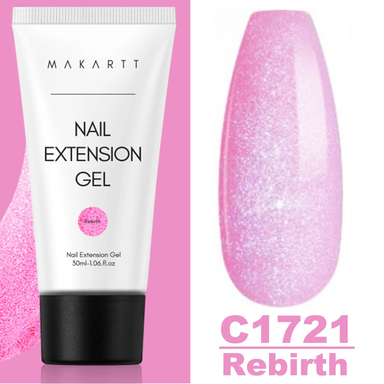 Makartt Poly Nagelverlengingsgel 50ML Roze Transparant Wit Blauw Acryl Nagelgel Trendy Nagelkunst Design Franse Manicure Voor Beginners