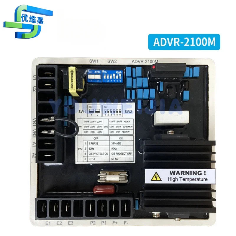 

ADVR-2100M KUTAI оригинальный регулятор напряжения автоматический регулятор возбуждения AVR заменяет модуль регулятора напряжения Marathon PM500