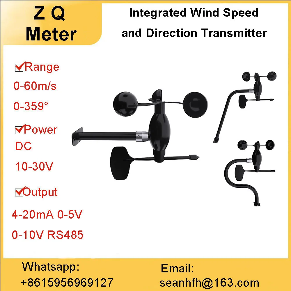 

Integrated Weather Station wind speed and direction sensor agricultural environment measurement transmitter 360 °