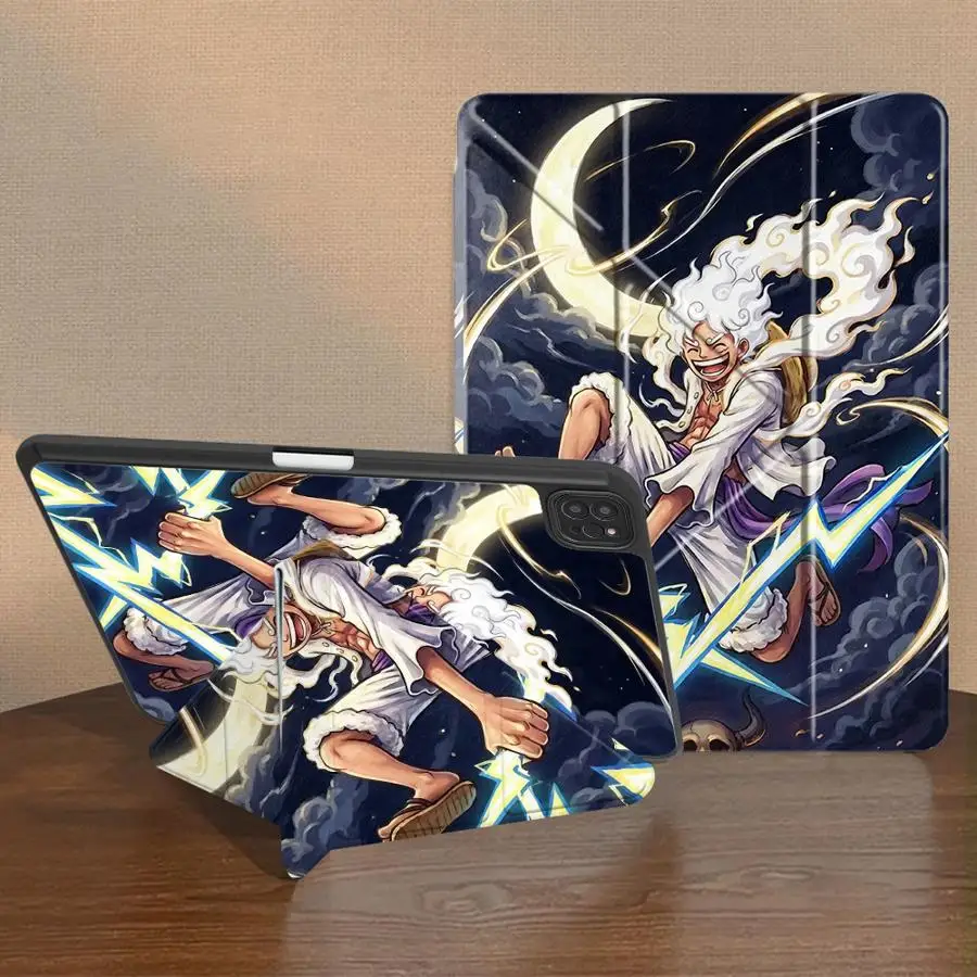 Japan One Piece With Pen Slot Cover Tablet Case For iPad 11th 12th Air 8 M2 M3 3 10th Gen Mini 7 6 5 9th Pro M4 13 2025 2026