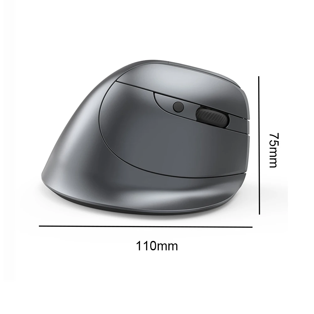 Mouse wireless verticale Bluetooth con mouse ricaricabile con schermo OLED per computer portatile tablet ergonomia mouse da gioco