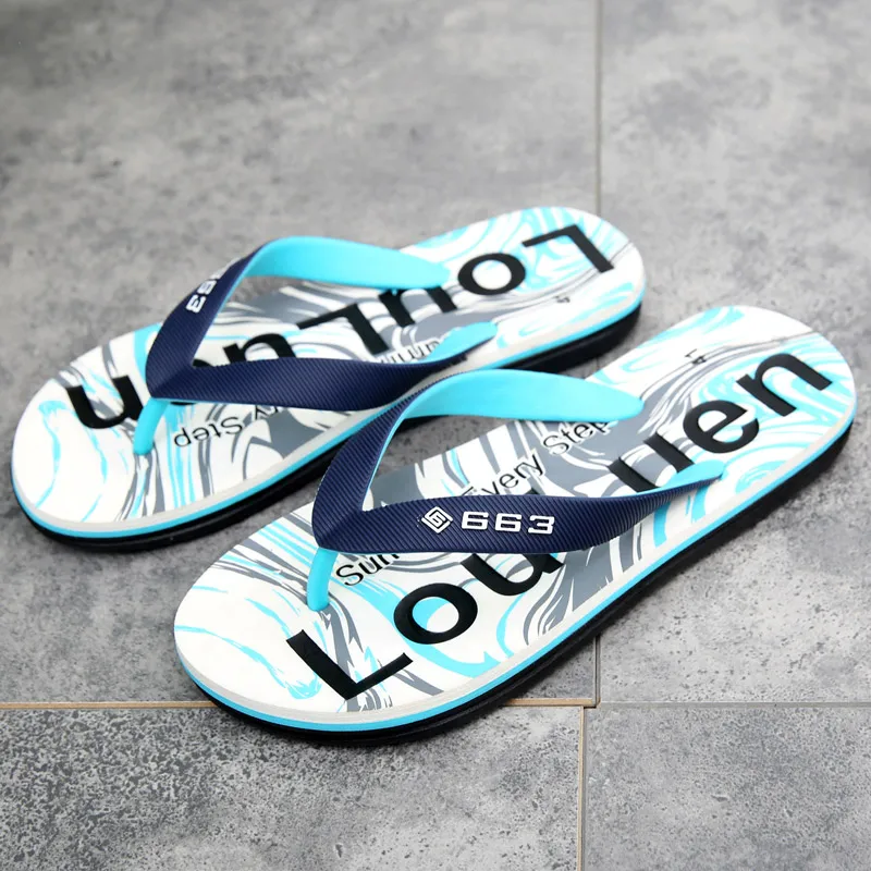 

High Quality Brand Men's Summer Beach Flip Flops Slip-On Slippers Comfortable TPU Material for Spring And Autumn Seasons