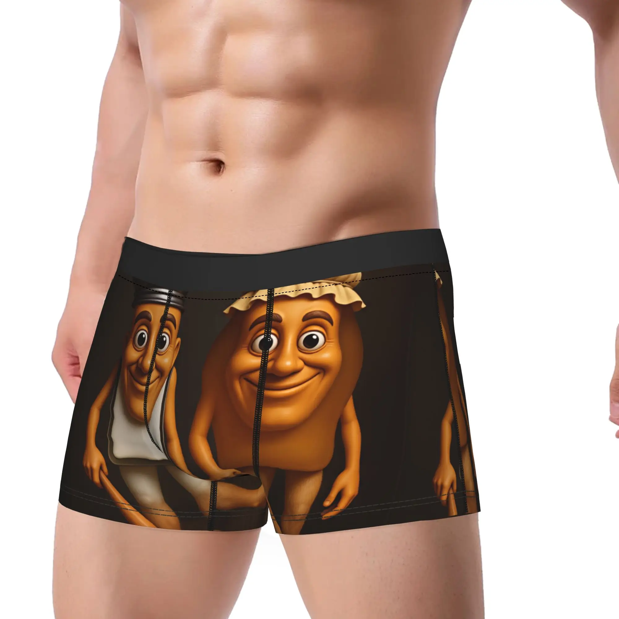 Tung Tung Sahur Couple Character Cartoon Underwear Men Panties Custom Novelty Boxer Shorts High Quality Boxer Brief Plus Size