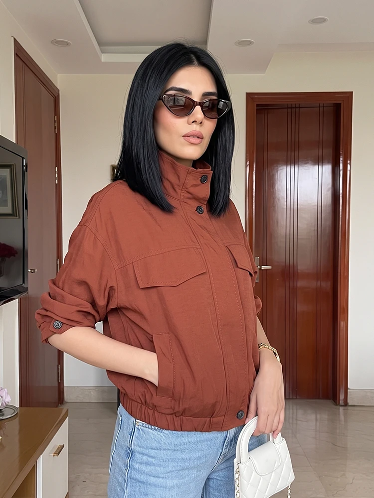 Women'S Fashion Utility Jacket - HH Damesjas voor lente en herfst,