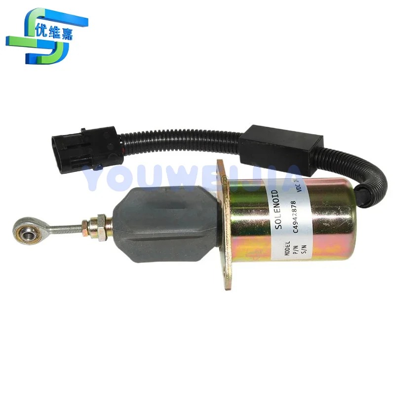 Excavator Accessories For Cummins 6ct Generator C 4942878 /9 Flameout Switch Flameout Solenoid Valve