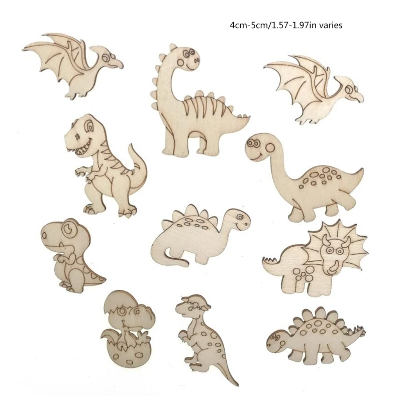 Pacote 25/50/100 Brinquedo para colorir dinossauro desenho animado DIY Toy para educação