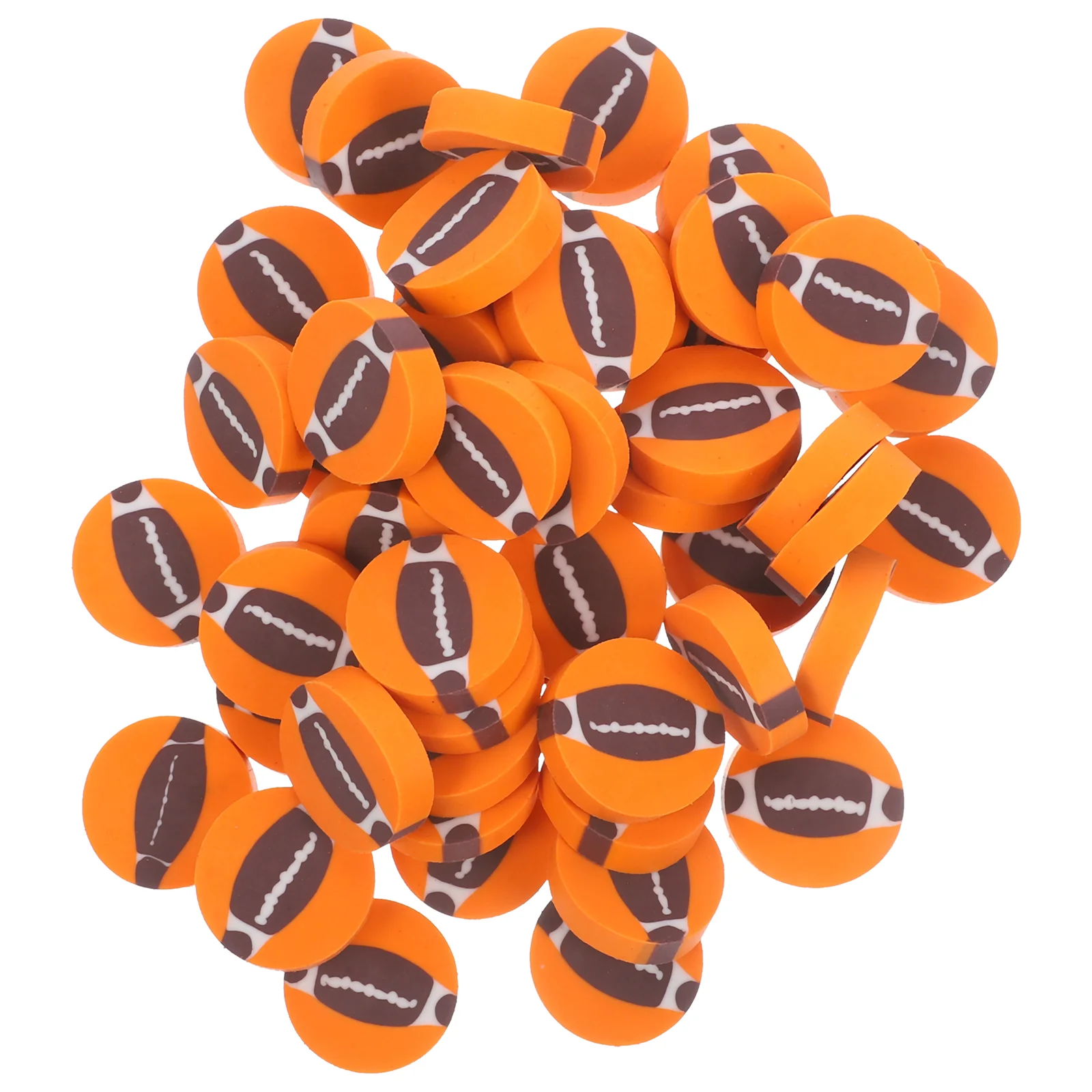 50 Pcs Mini Ball Eraser Student Soccer Football Erasers Writing Pencil Portable