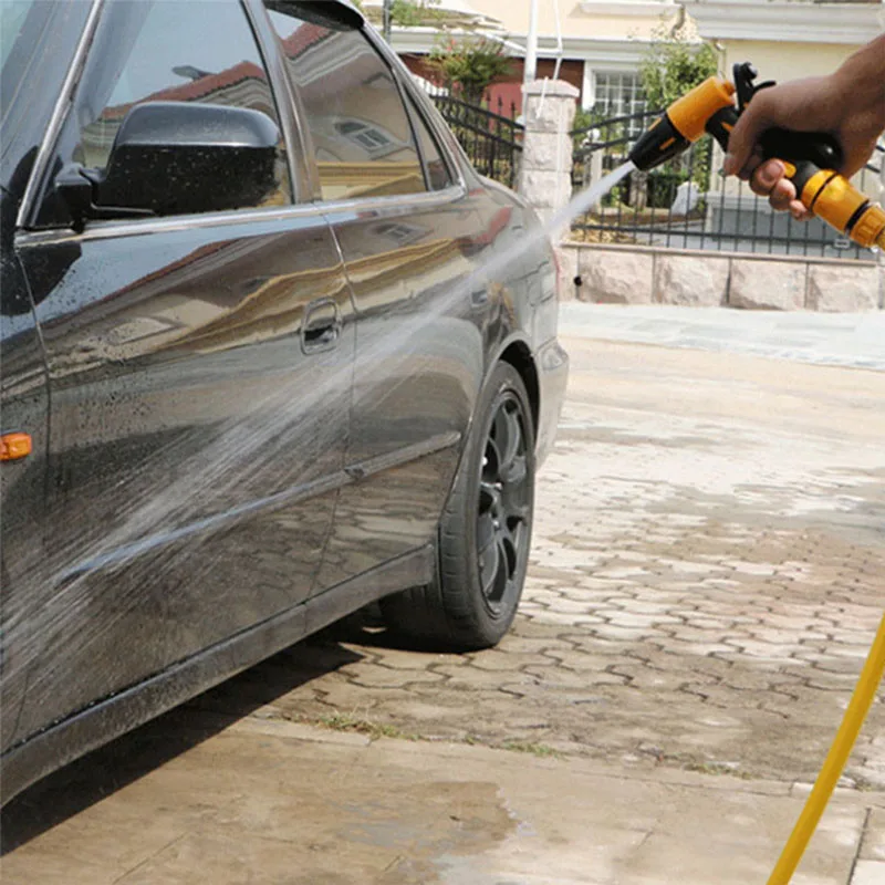 Herramientas de riego por aspersión, modos de pulverización, pistola de agua para jardín, boquilla de manguera de pistola pulverizadora limpia para lavado de coches de alta presión para el hogar