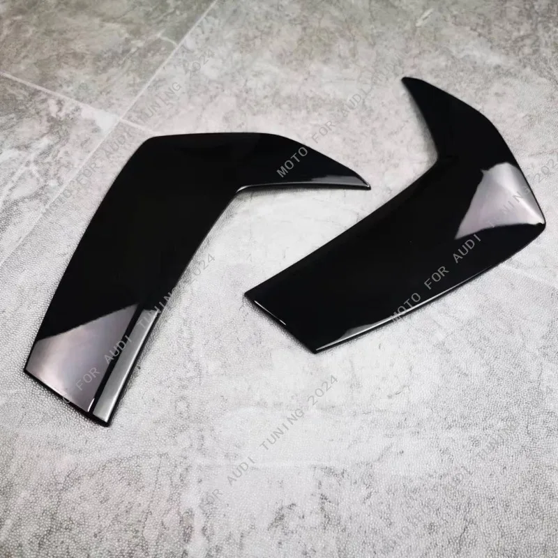 For Audi A3 Sportback 2021-2024 Car Front Siad Air Intake Frame Grille Trim Front Side Foglight Spoiler Stickers Bodykti Tuning