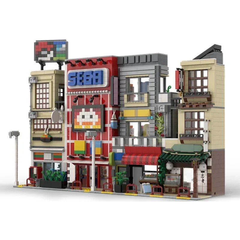 

Moc Building Block Tokyo City Street View Model Technology Brick DIY Assembly Modular BuildingToy For Holiday Gift