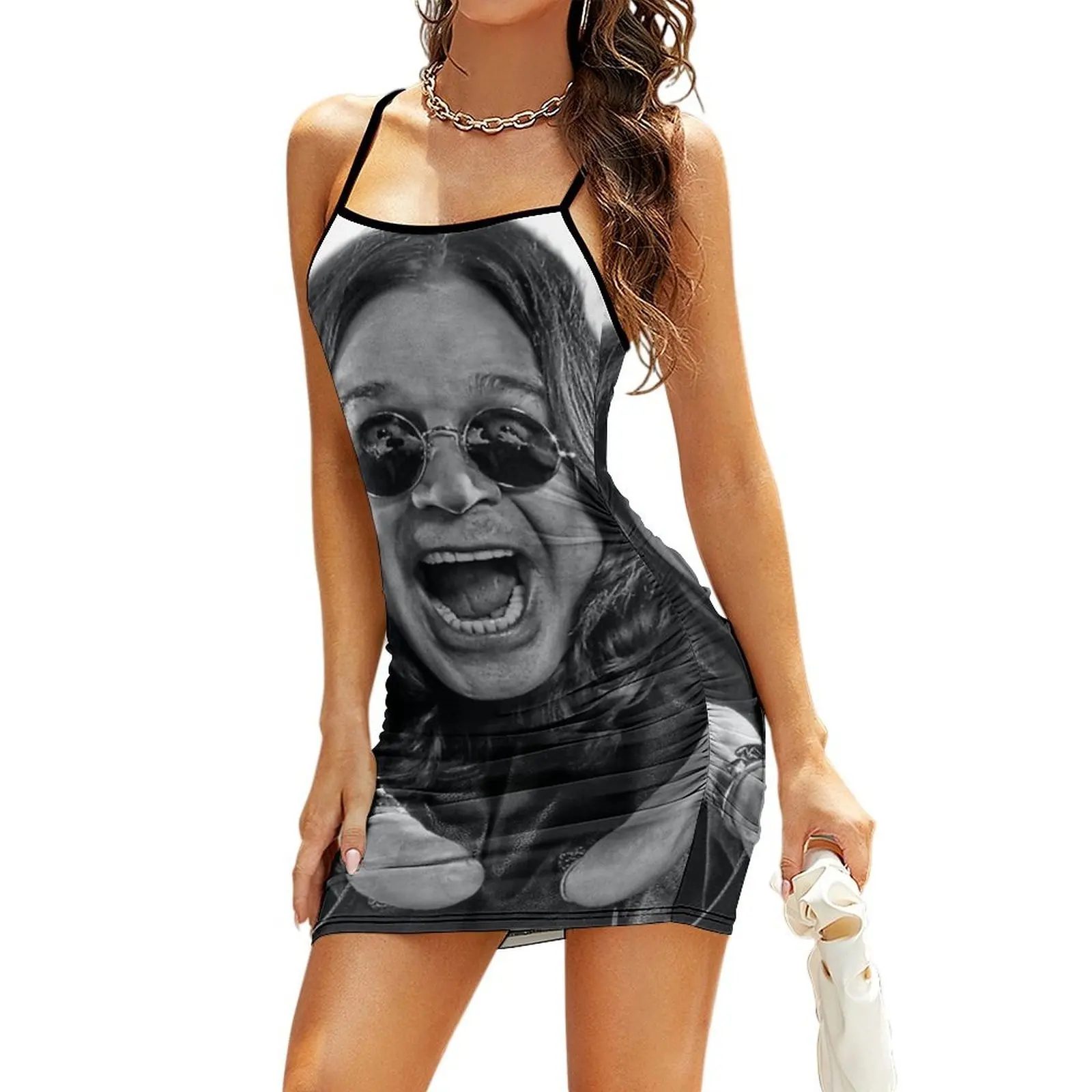 

Ozzy Osbourne RIP Sling Dress dresses for women dress for woman women's clothing trend 2025 women's summer dress 2025