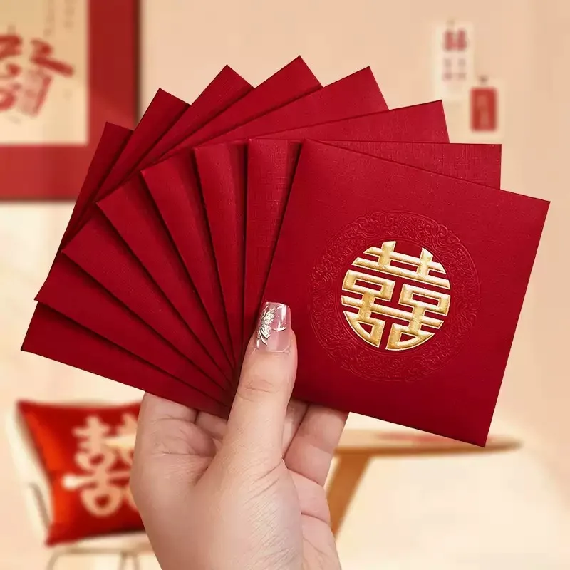 

Wedding Red Envelope High End Happy Words Red Envelope