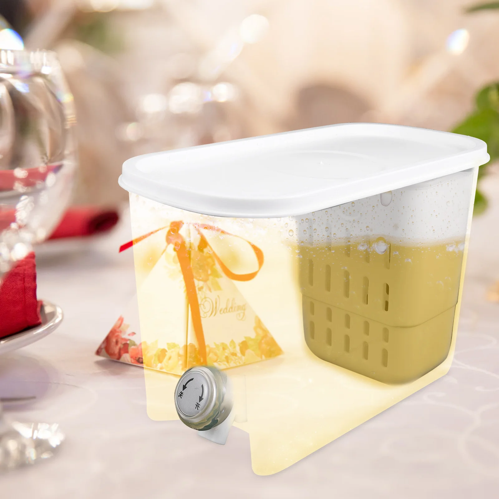 

Cold Water Jug Large Capacity Drink Dispenser Plastic Pitcher Party Beverage Holder Drink Dispensers for Parties