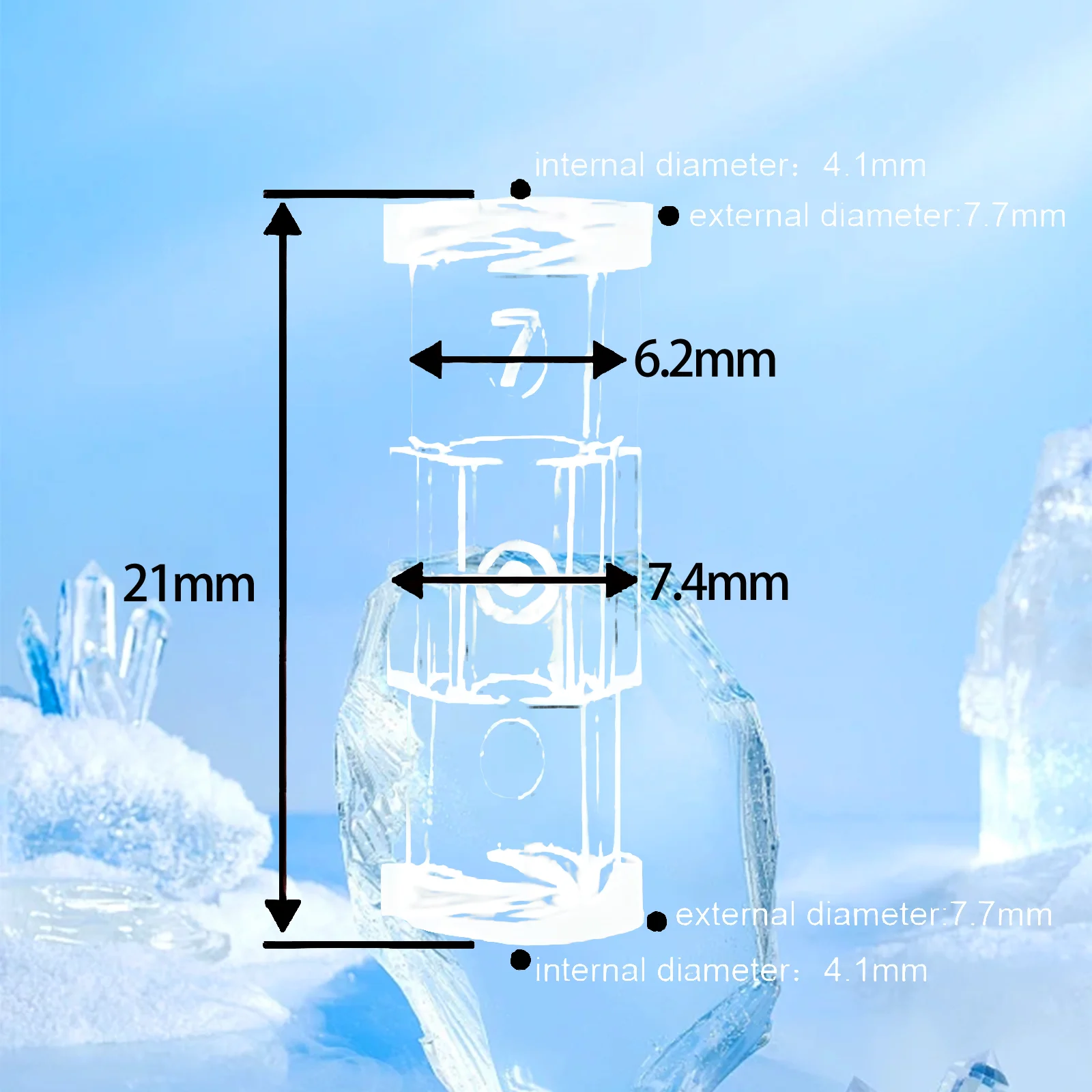 Luer Syringe Connector Easy To Use for Pneumatic Parts Durable  Double-Way Connector Double Helix Leak Proof Medical Sterile