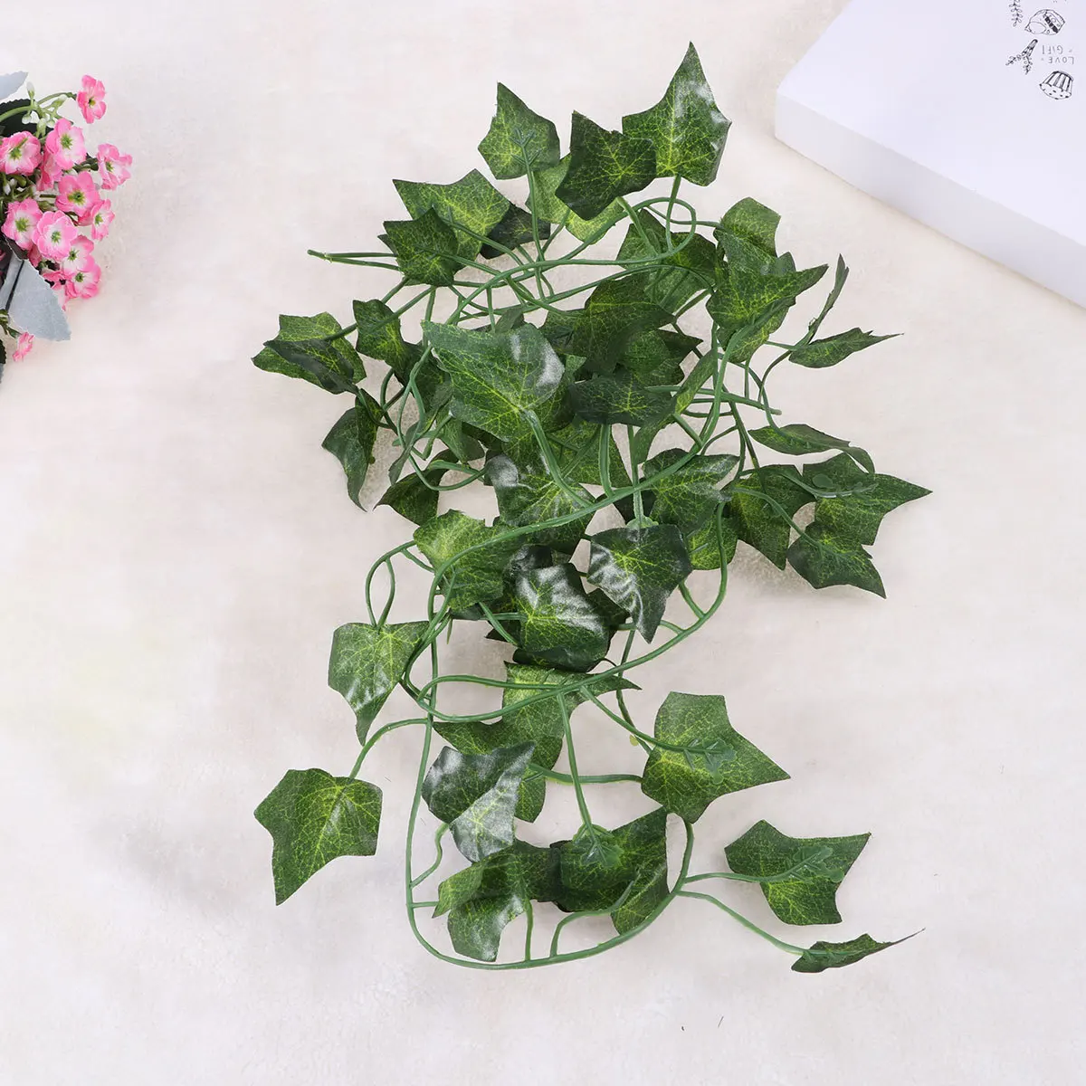 2M Artificial Leaf For Reptiles Pu Jungle Vines With Metal Core Bendable Habitat Decor Terrarium Rattan Strip Simulation